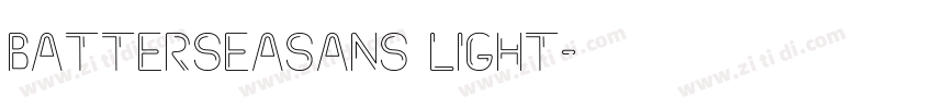 BatterseaSANS Light字体转换